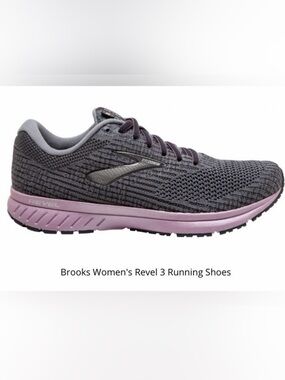 Brooks Women's Gray Knit Revel 3 Running Sneakers 👟🍂